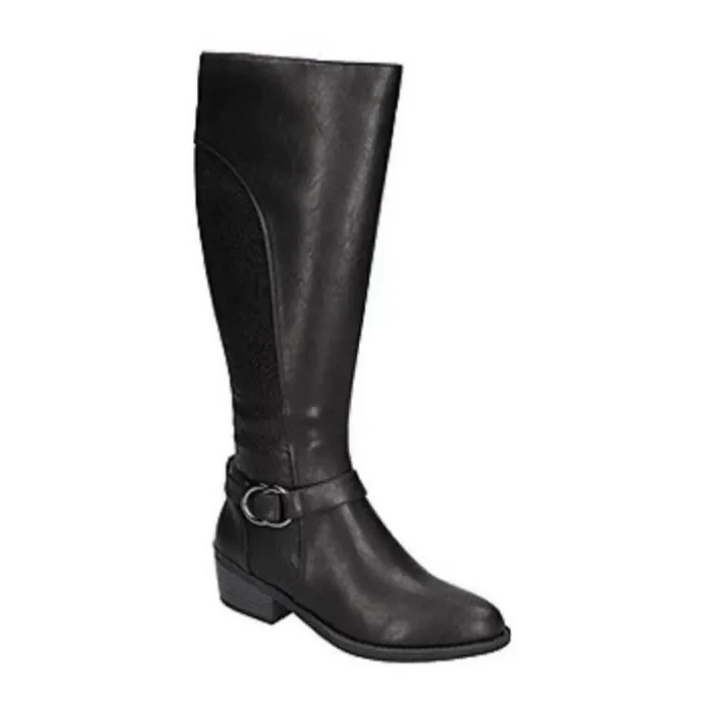 Easy Street Womens Luella Block Heel Riding Boots sz 9